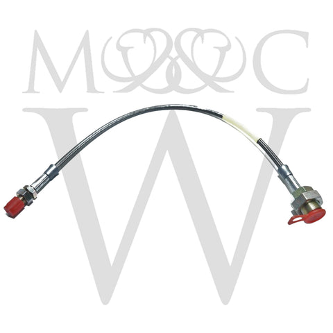 C13686B STAINLESS STEEL BRAIDED FRONT BRAKE HOSE -  DAIM V8/MK2/S-TYPE