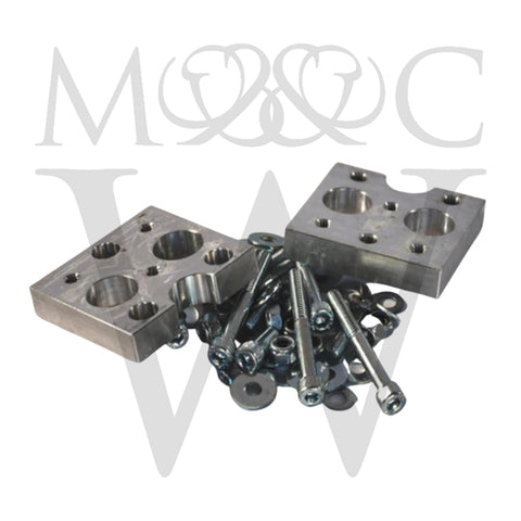C20087A  ALUMINIUM SOLID STEERING RACK MOUNTS E-TYPE S1/S2