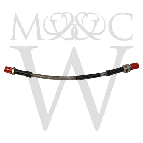 C30754B BRAIDED STAINLESS STEEL REAR BRAKE HOSE-  E-TYPE S2/S3/MK10/S-TYPE