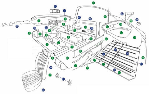 E-TYPE S2 4.2 FHC - INTERIOR TRIM KIT