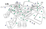 JAGUAR TRIM KIT - E-TYPE SERIES 1 3.8 FHC