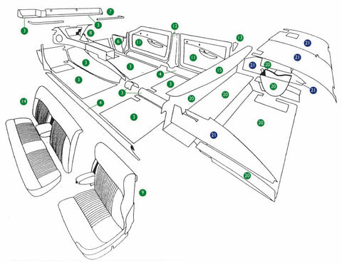 MK10 SALOON - INTERIOR TRIM KIT