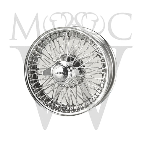 XW472-ST/3-TL STAINLESS STEEL 5" X 15" WIRE WHEEL DAIMLER V8/SOVEREIGN 420/E-TYPE S1 4.2/E-TYPE S1 1/2/E-TYPE S2/S-TYPE 3.4/S-TYPE 3.8/240/340/420