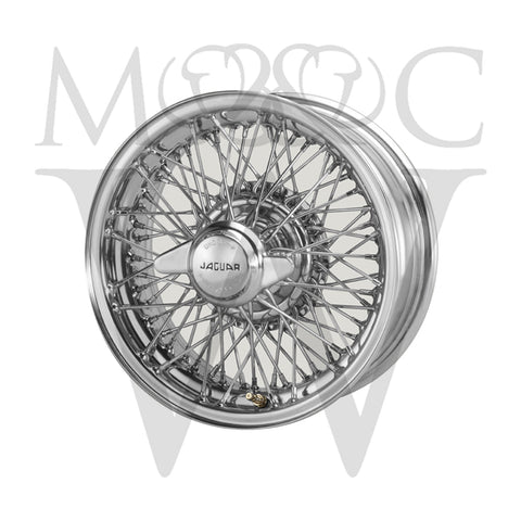 XW5745C/3-TL CHROME JAGUAR COMPETITION 6" X 15" WIRE WHEELS
