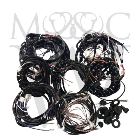 MCW128SET - COMPLETE WIRING HARNESS SET RHD - E-TYPE SERIES 1 1/2 2+2