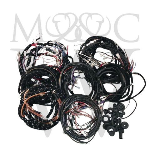 MCW129SET - COMPLETE WIRING HARNESS SET LHD - E-TYPE SERIES 1 1/2 LHD FHC/DHC