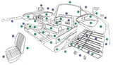 JAGUAR TRIM KIT - E-TYPE SERIES 1 4.2 FHC